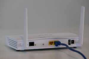 WLAN-Router blinkt